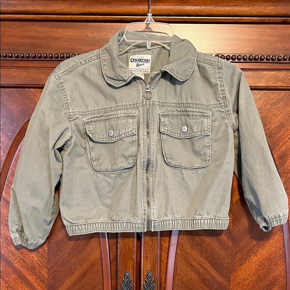 OshKosh B'gosh Girl’s Khaki Crop Jacket